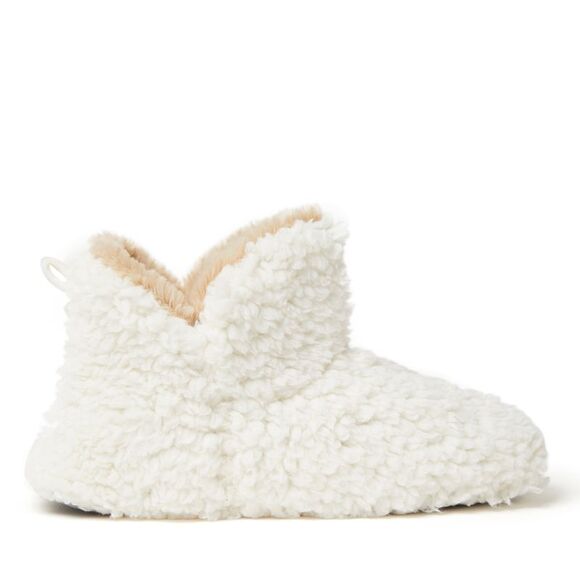 Dearfoams Women's Chelsea Shaggy Pile Bootie Fuzzy House Slipper - Picture 3 of 5